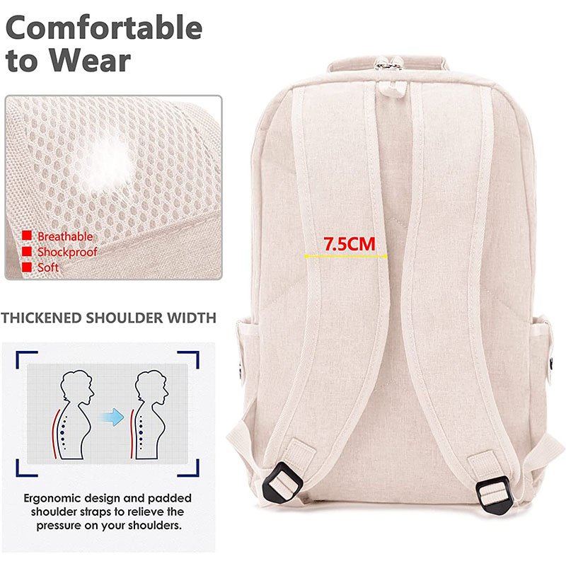 Customize Travel Laptop Backpack Airline Approved Business Work Bag Fit 17 Inch Laptops Waterproof Casual Computer Bag