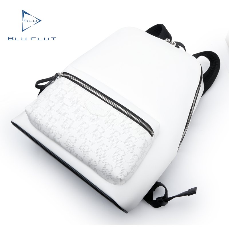 New arrival Blu Flut leather men backpack travel bag custom laptop backpack school bag