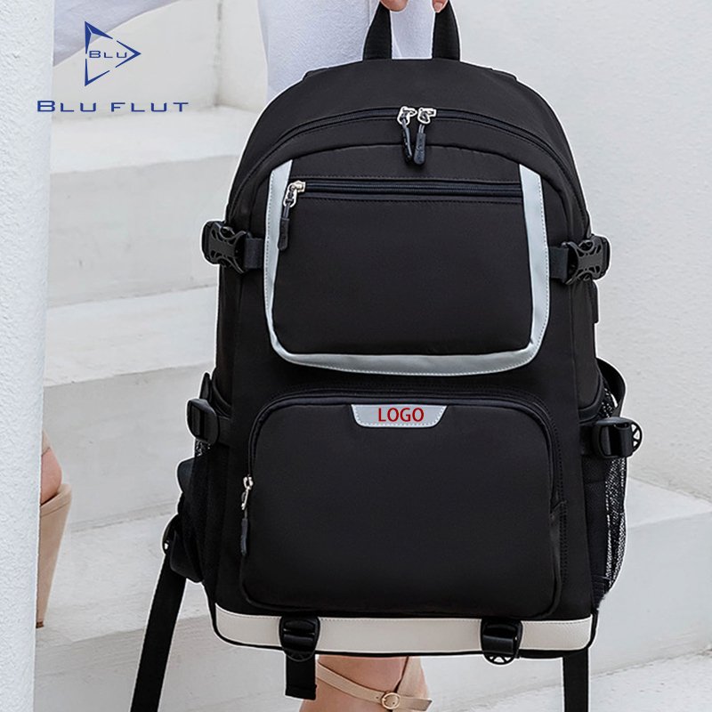 Custom logo travel school bags big capacity USB laptop backpack shoulder backpack for men