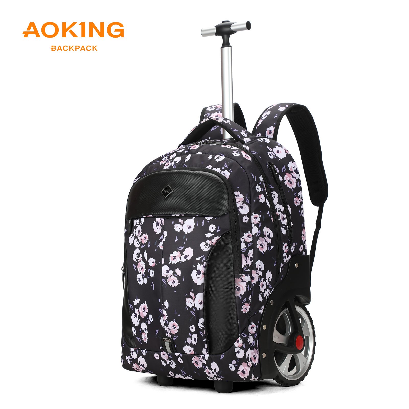 Aoking High-quality mochilas escolares con ruedas Private Customized Business Laptop Travel Trolley Backpack with Wheel