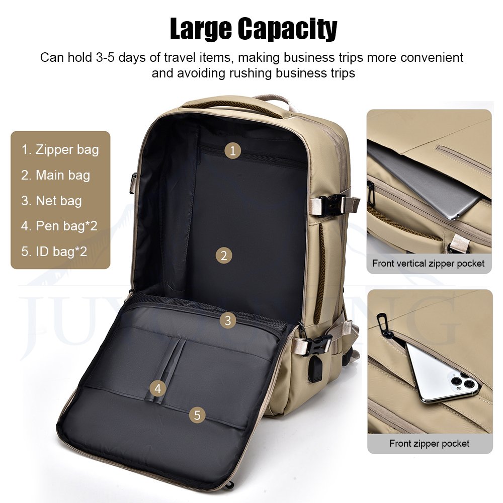 Customizable Backpack Manufacturer New Style Oxford Leather Laptop Backpacks Unisex Office Computer Bag Scalable Laptop Backpack