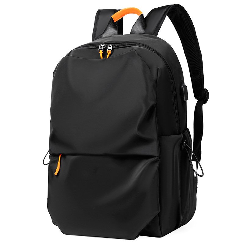 2024 Custom Laptop Backpack Waterproof Men's Nylon Travel Bag With USB