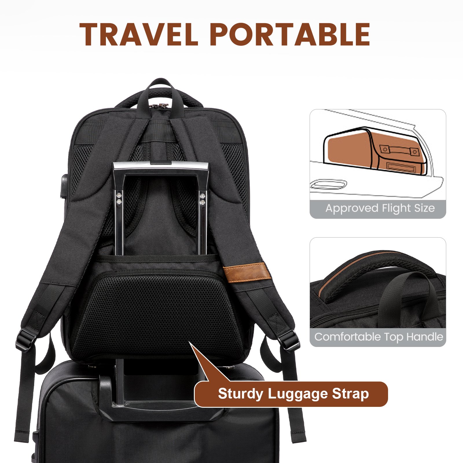 LOVEVOOK Waterproof Business Laptop backpack for Man Travel Outdoor Sports Bag custom 15.6 17in laptop backpack with USB Port