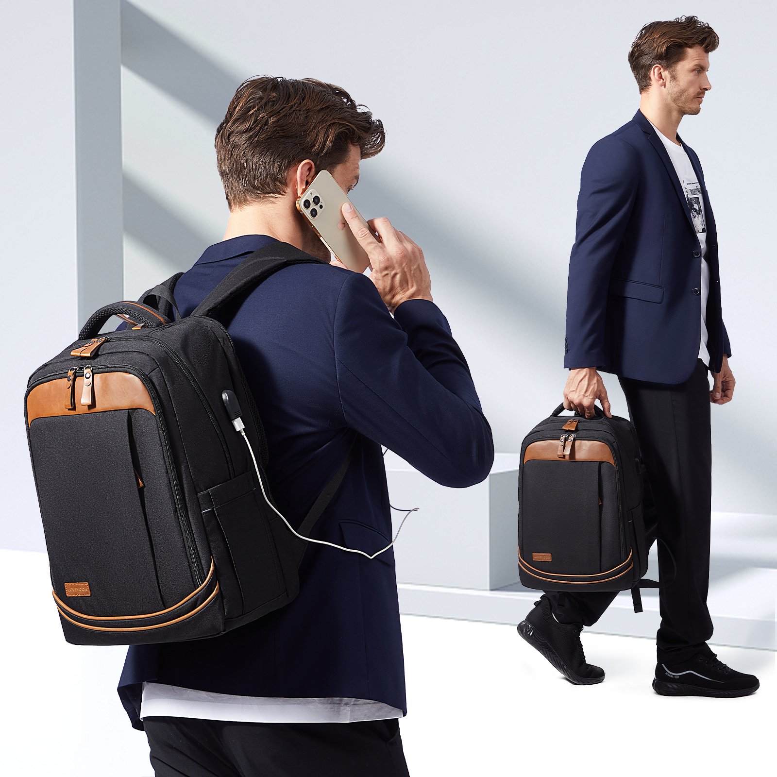 LOVEVOOK Waterproof Business Laptop backpack for Man Travel Outdoor Sports Bag custom 15.6 17in laptop backpack with USB Port