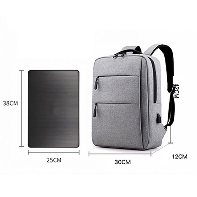 BSCI Customizable Men Women's 15.6 Inch Laptop Backpack Unisex Nylon LEDerrucksack Zipper Capacity Fashionable String Office