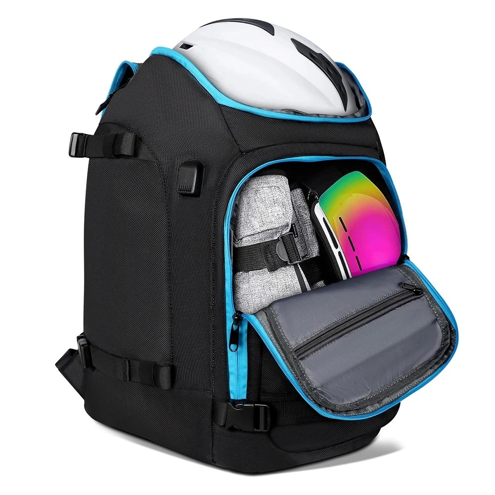 Outdoor Backpack Ski Boot Bag 50L Travel Backpack Large Capacity Waterproof Bag For Ski, Outdoor, Climbing, Hiking