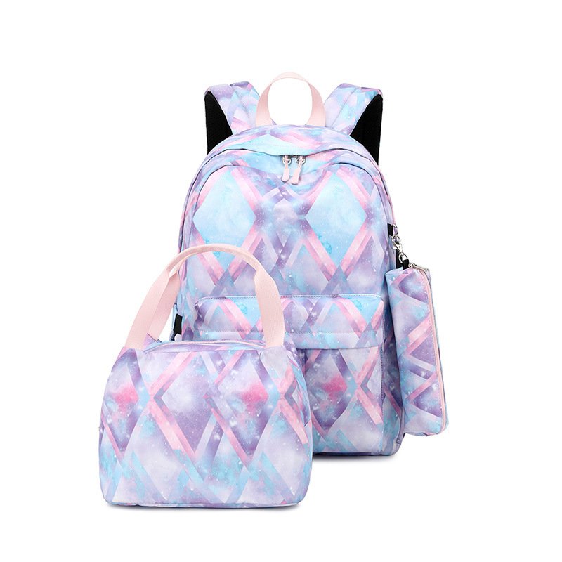 Fashion School Bag Lunch Bag Pencil Case Sets Custom Logo School Bag Backpack Waterproof Travel Laptop Backpack with USB