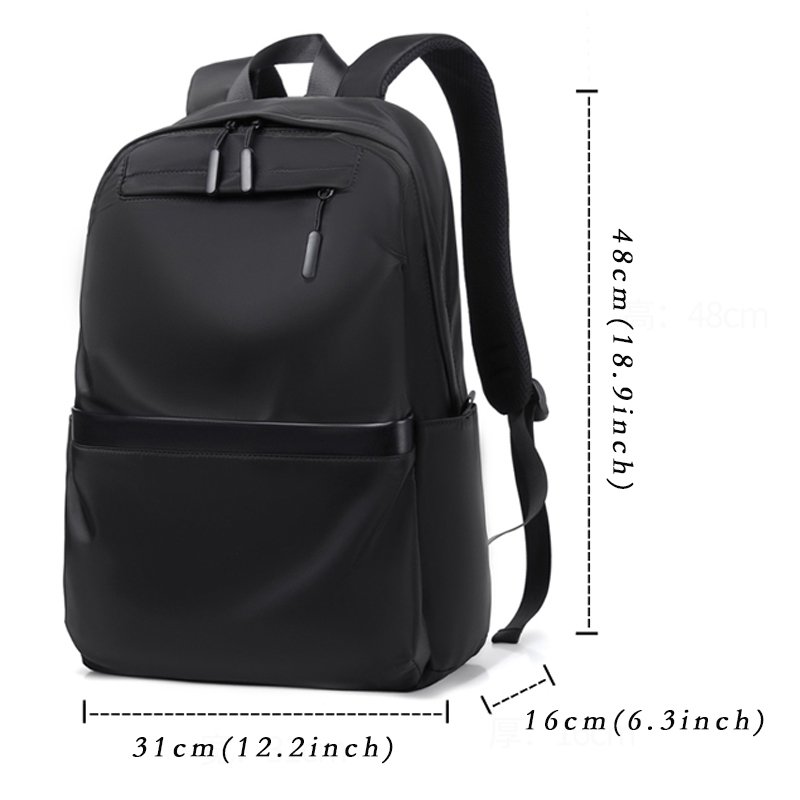 Custom Imported Promotional Waterproof Anti-theft Casual Nylon Outdoor Sports Travel Business Laptop Backpack With Logo 2024