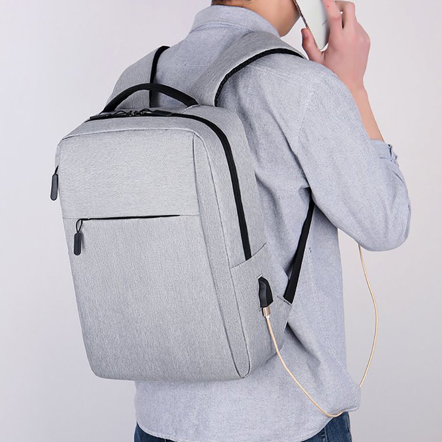 Custom waterproof travel office school Laptop Bag With USB Charging Business Laptop Backpack unisex