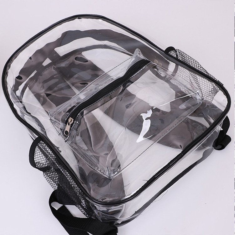 Safaty kids clear backpack Transparent PVC Large Bookbag for College, Work, Security Travel & Sports