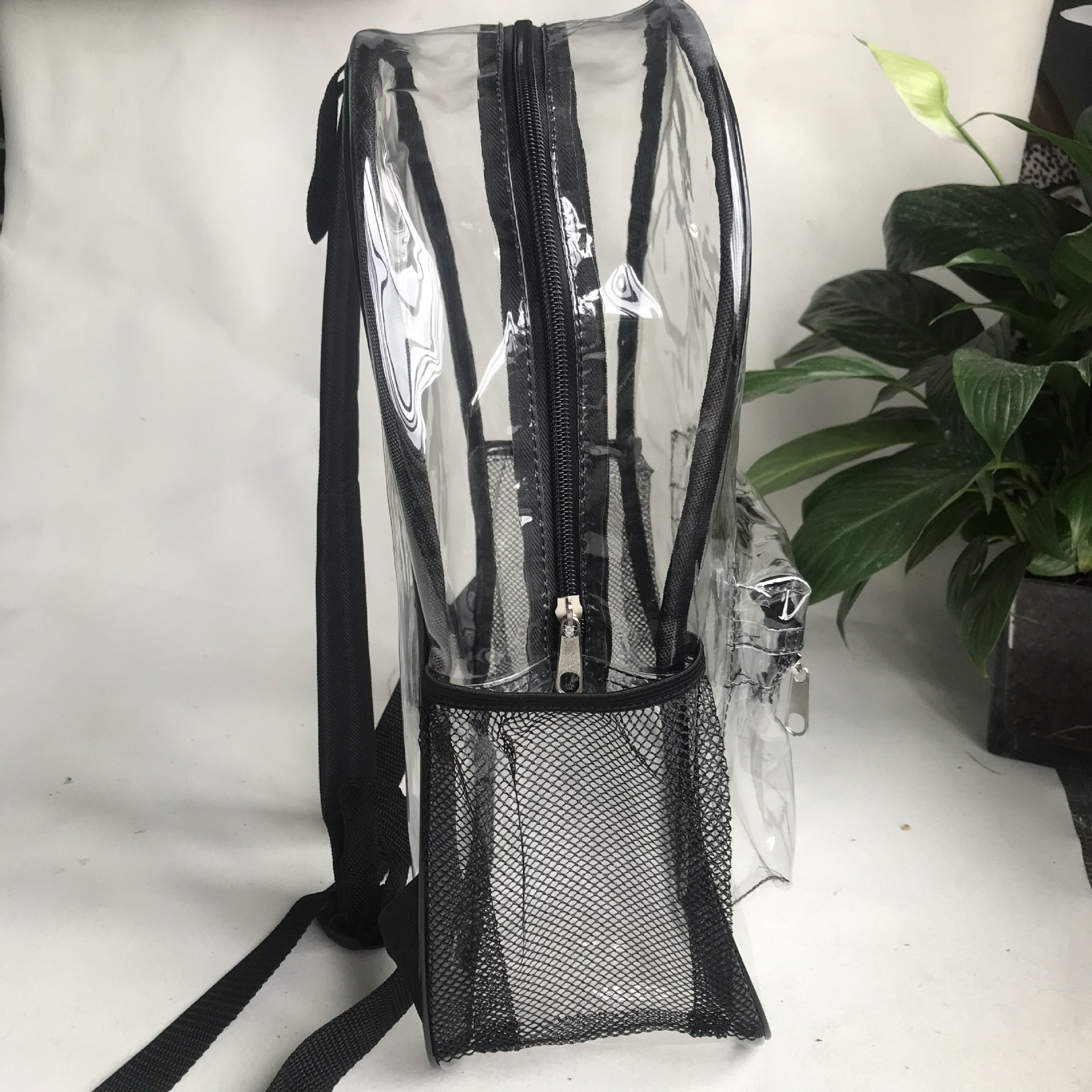 Safaty kids clear backpack Transparent PVC Large Bookbag for College, Work, Security Travel & Sports