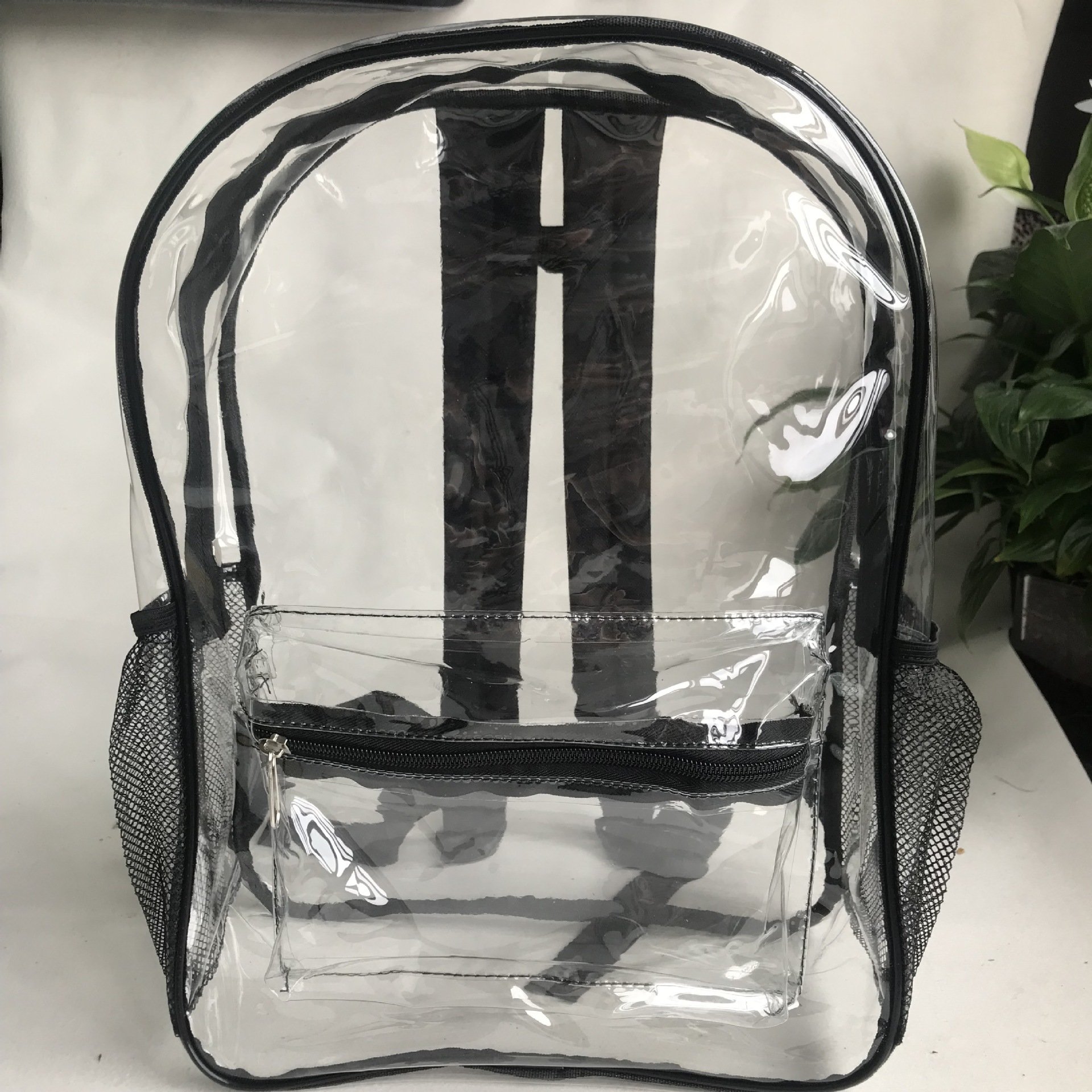 Safaty kids clear backpack Transparent PVC Large Bookbag for College, Work, Security Travel & Sports