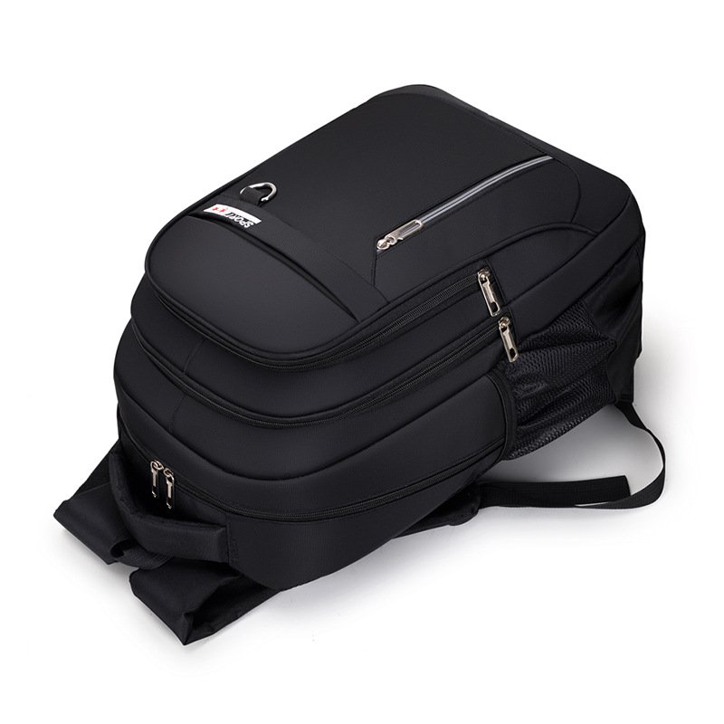 Outdoor Casual Black Waterproof Student School Large Oxford Bag Men Hiking Travel Laptop Backpacks