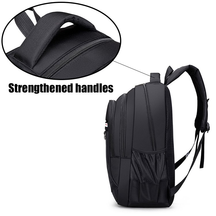 Outdoor Casual Black Waterproof Student School Large Oxford Bag Men Hiking Travel Laptop Backpacks