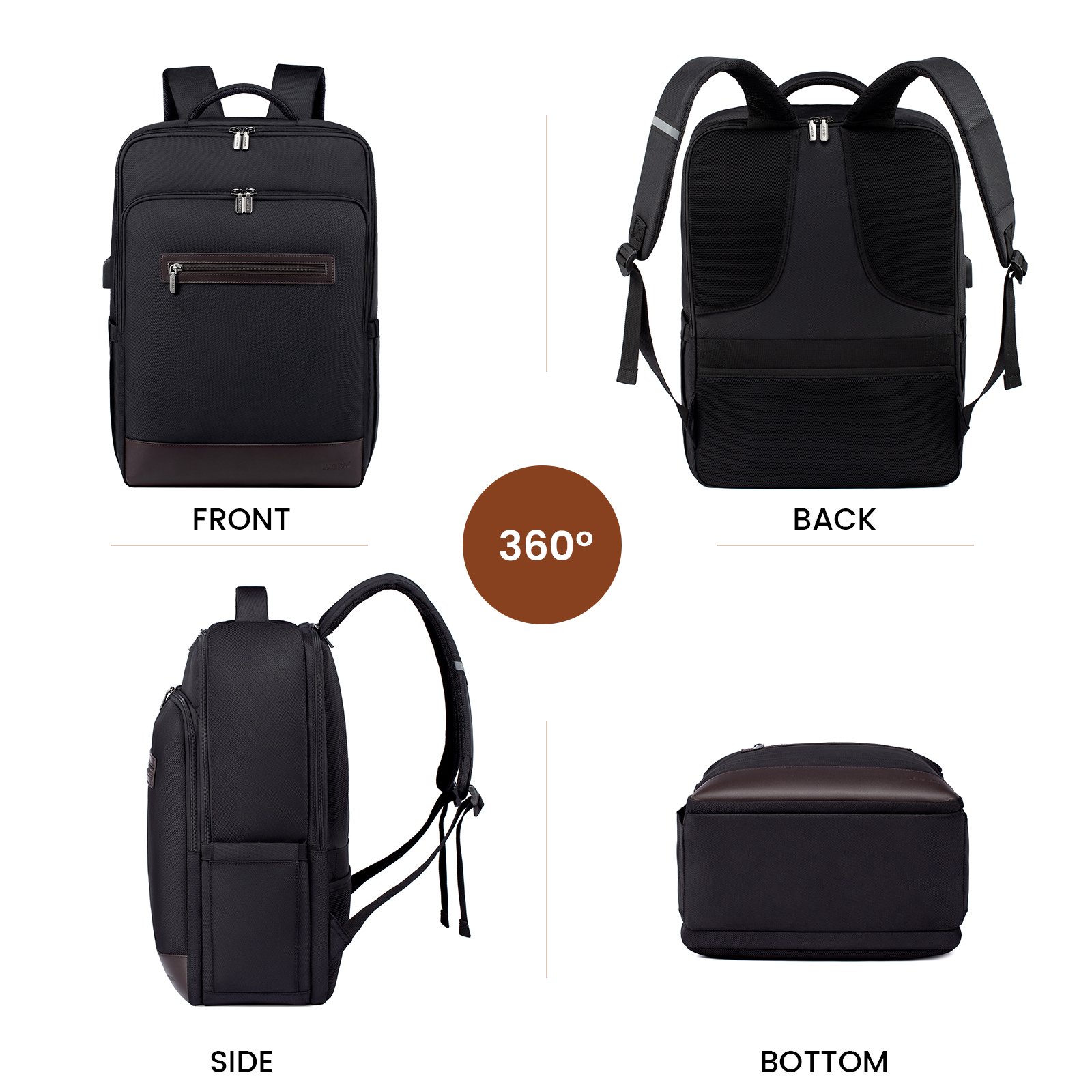 LOVEVOOK 2022 wholesale business work backpacks large Waterproof School travel bags 15.6 17in laptop backpacks bag for women men