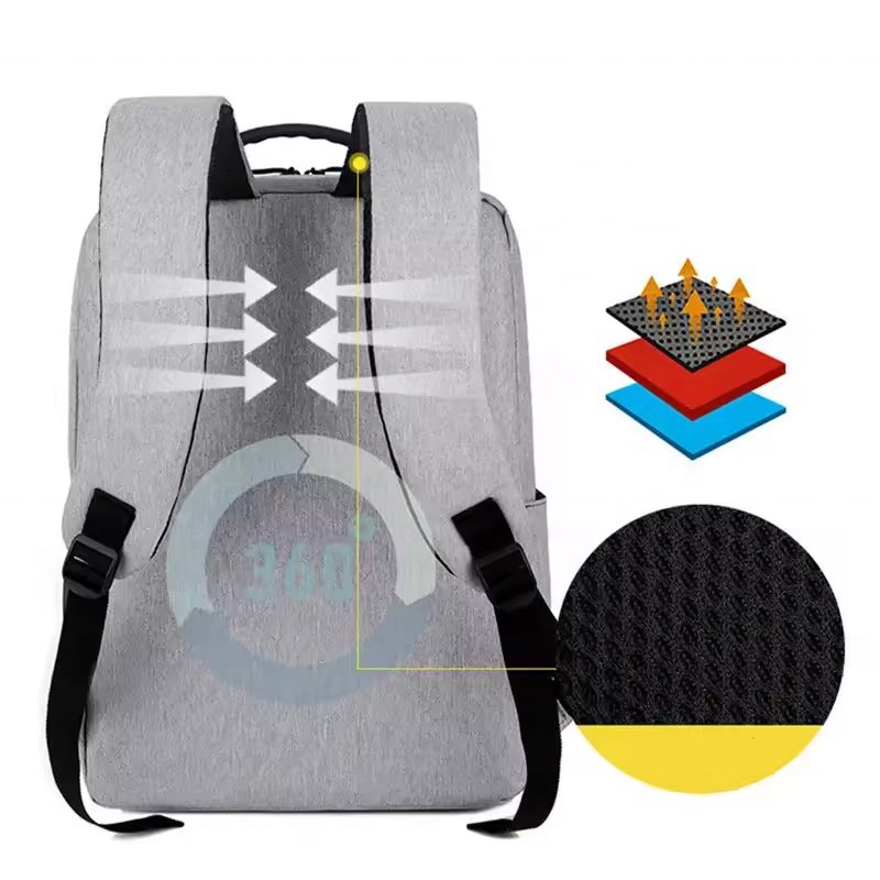 Custom Print Logo 15.6 inch Promotion Gift Travel College Student Oxford Waterproof Fabric Zipper Schoolbag Laptop Backpacks