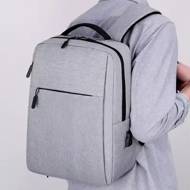 Custom Print Logo 15.6 inch Promotion Gift Travel College Student Oxford Waterproof Fabric Zipper Schoolbag Laptop Backpacks