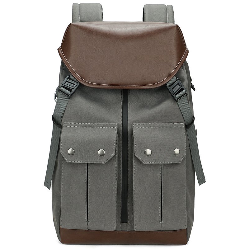 Canvas Notebook Bag Business Work Rucksack College School Computer Bag Vintage Backpack for Men Travel Laptop Backpack Rucksack