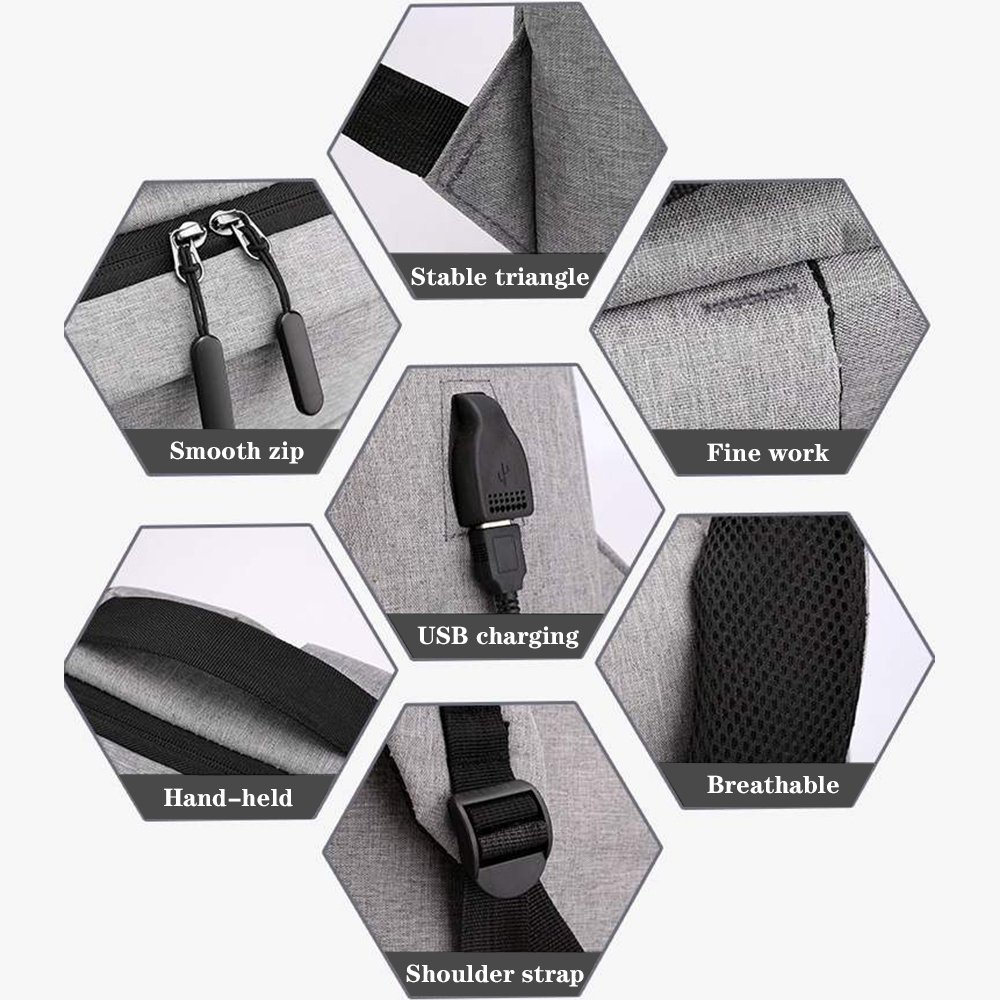 Men'S Boys Smart Travelling Anti Theft Business Usb Computer Antitheft 15.6 17 Inch Nylon Waterproof Travel Laptop Backpacks