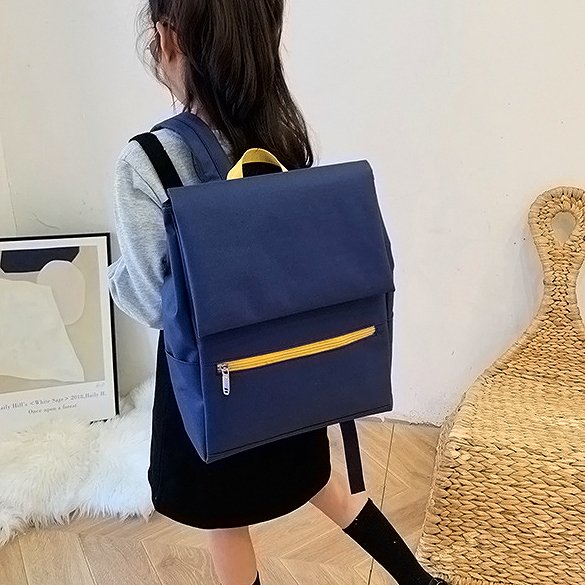 Waterproof Lightweight Polyester Unisex School Backpack Kids Boys Girls Zipper Heat Transfer Logo Low MOQ Travel Backpack