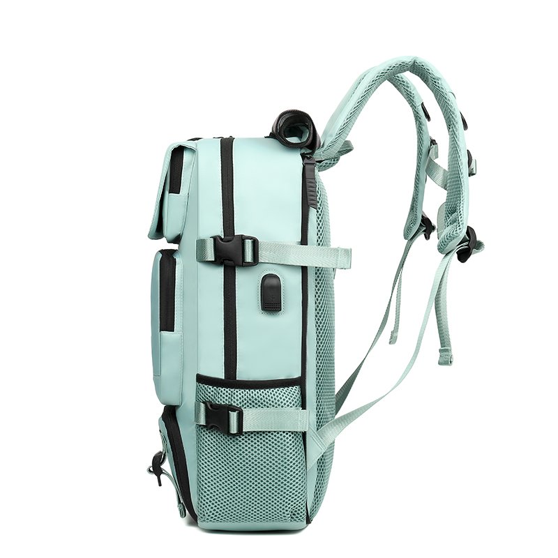 Customized unisex sports Multiple compartments hiking backpack men wet and dry separation waterproof laptop backpack with USB