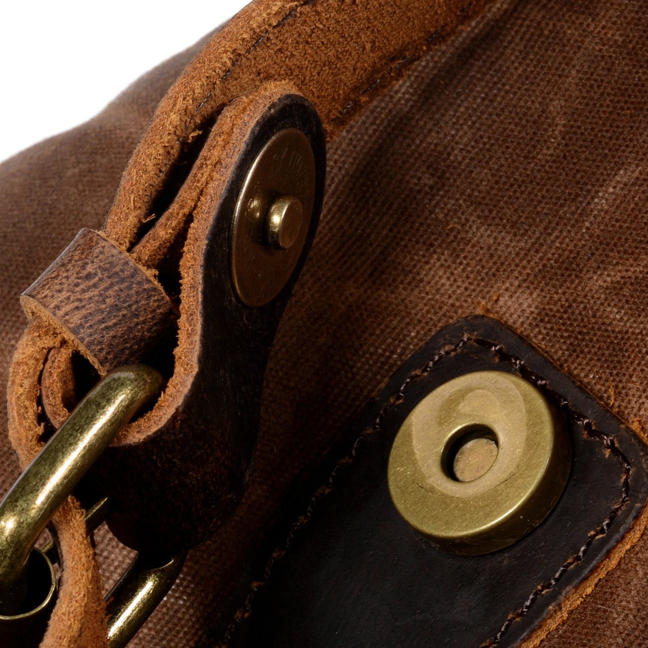 Waterproof Backpack Retro String Leather Bags Men Vintage Mochila Private Label Vintage Laptop Travel T6105Z Wax Canvas Softback