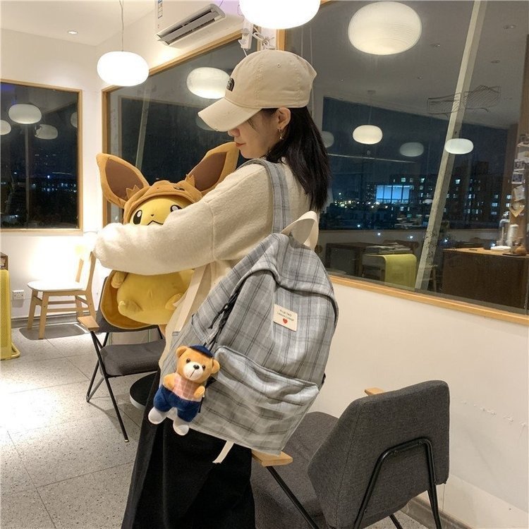 Multi Function Double Zipper Women Backpack Teenager Girls