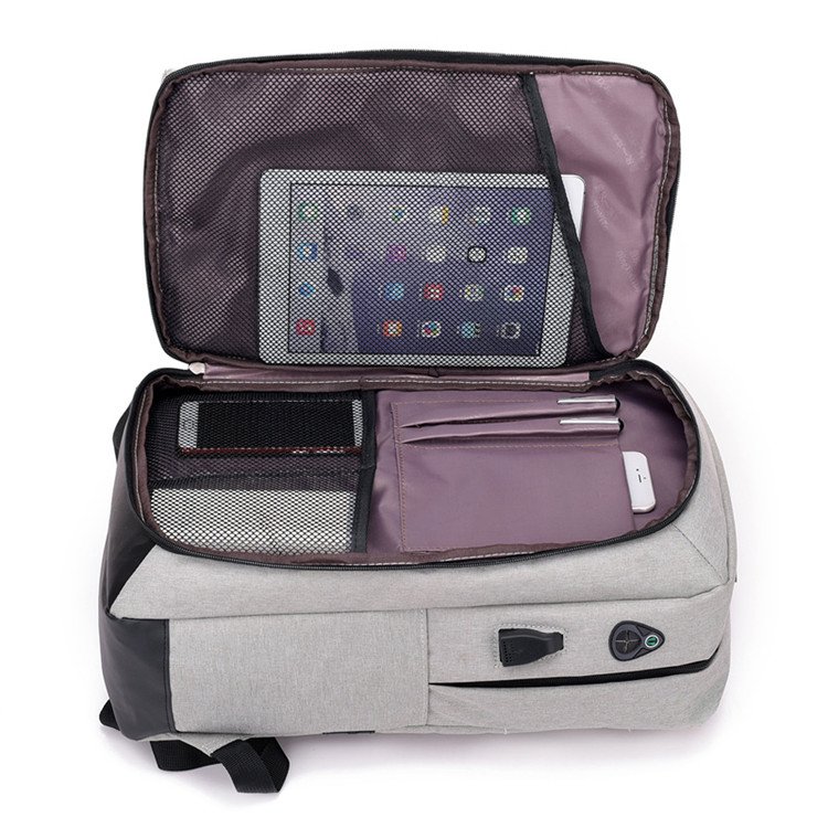 2019 custom Multifunction anti theft back pack 100% waterproof backpacking USB charging bag Laptop backpack with high quality