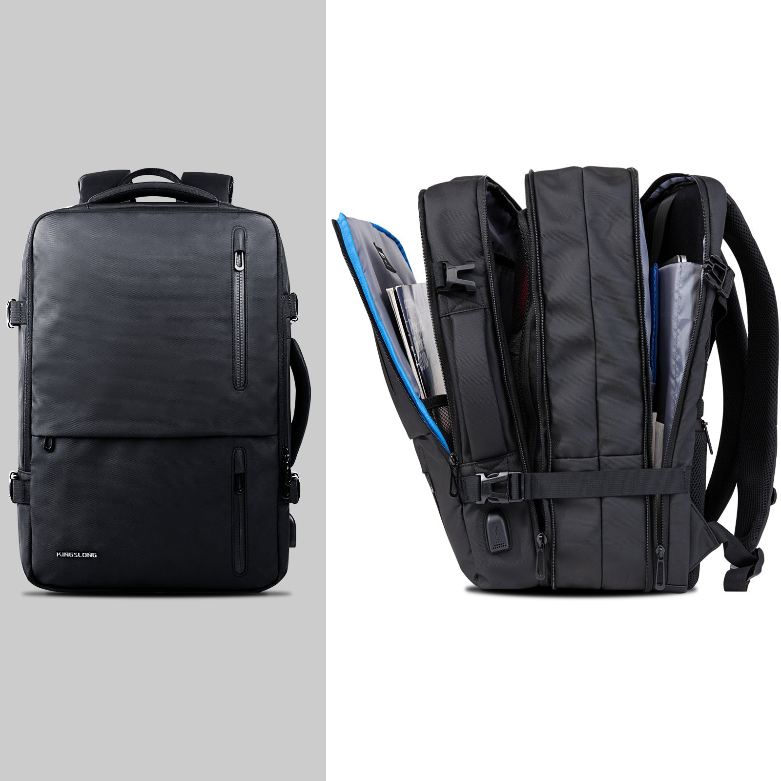 2023 multifunctional casual mens business backpack bag usb laptop rucksack back packs backpacks customization