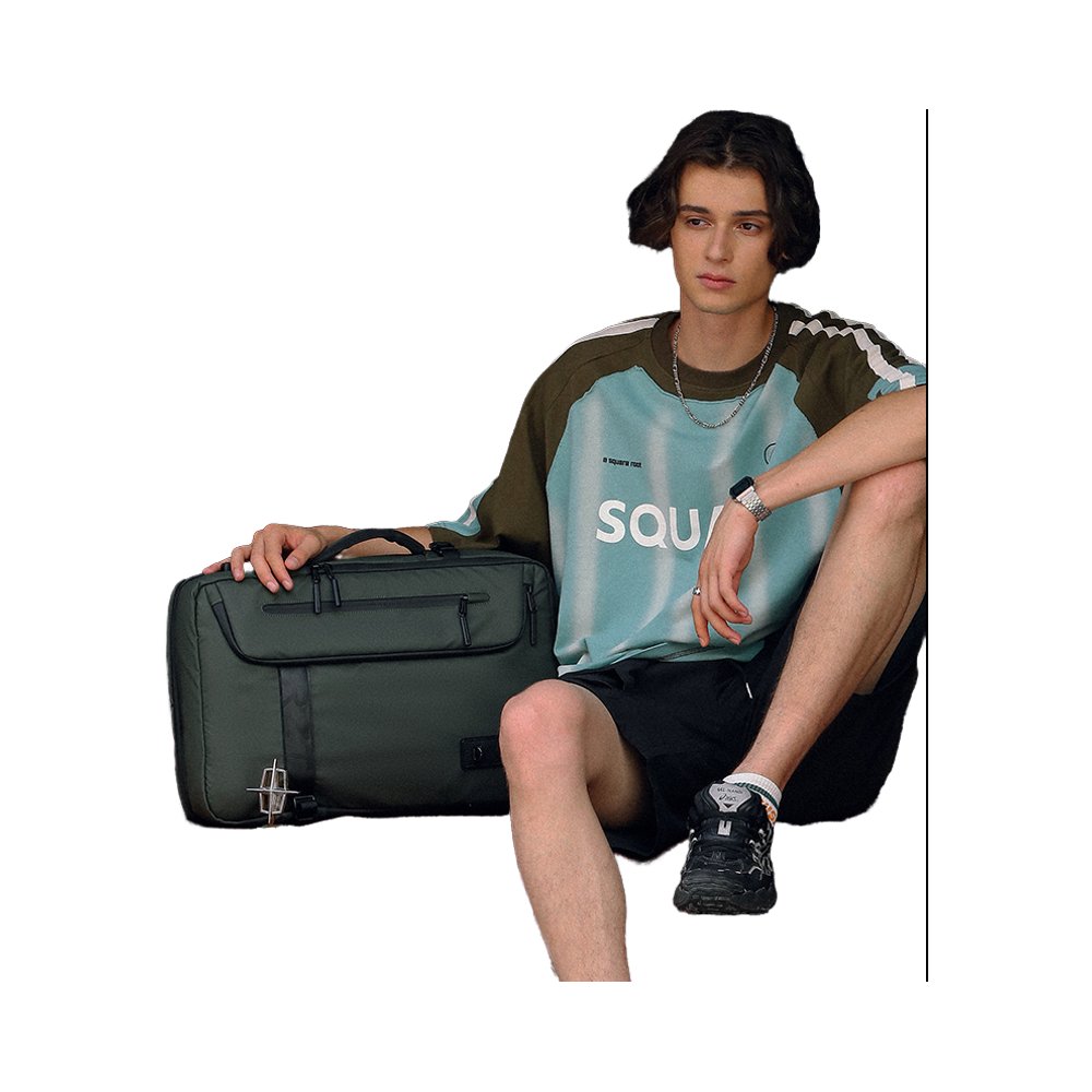 Large Capacity Custom Vacuum Compression Waterproof Laptop Backpack Men Business Style Strap USB Travel Essentials Backpacking