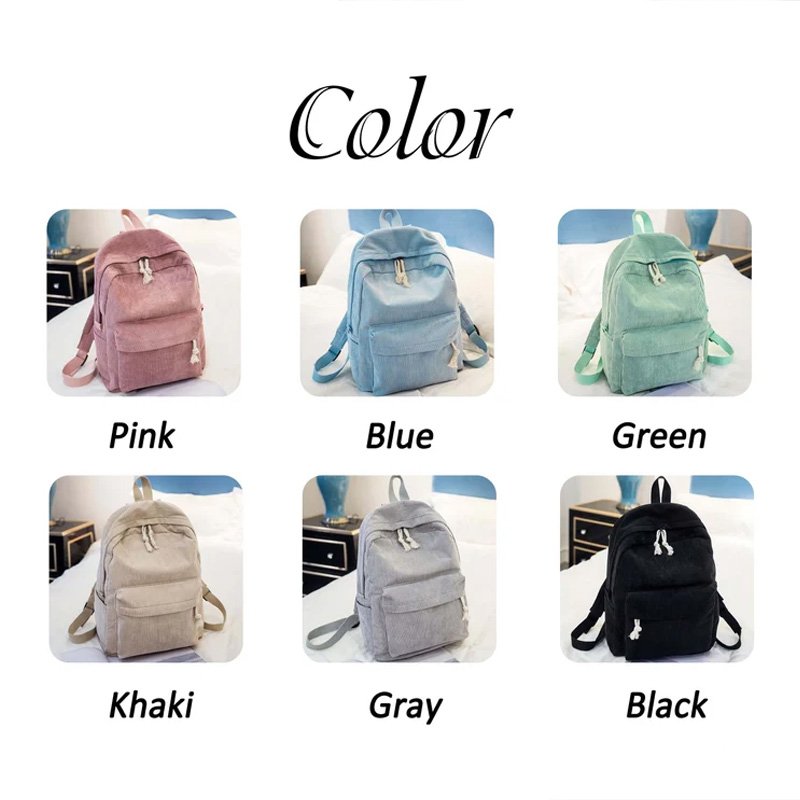 Corduroy Bag Backpack Bag Waterproof Computer Laptop Backpack Waterproof Hiking Bag