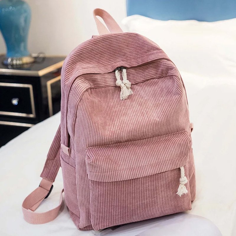 Corduroy Bag Backpack Bag Waterproof Computer Laptop Backpack Waterproof Hiking Bag