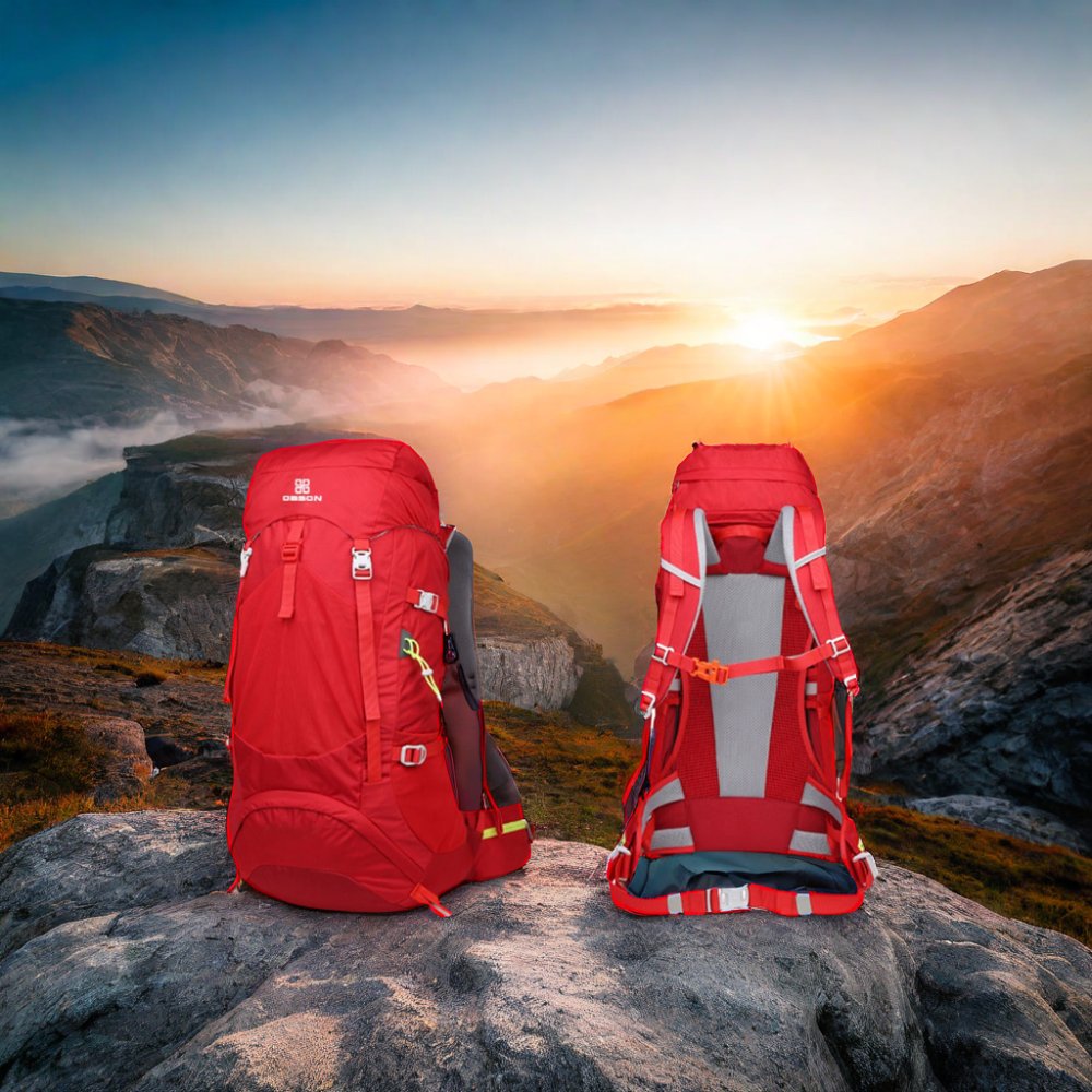 Custom 50L Outdoor Mountaineering Hiking Backpack with Laptop Compartment