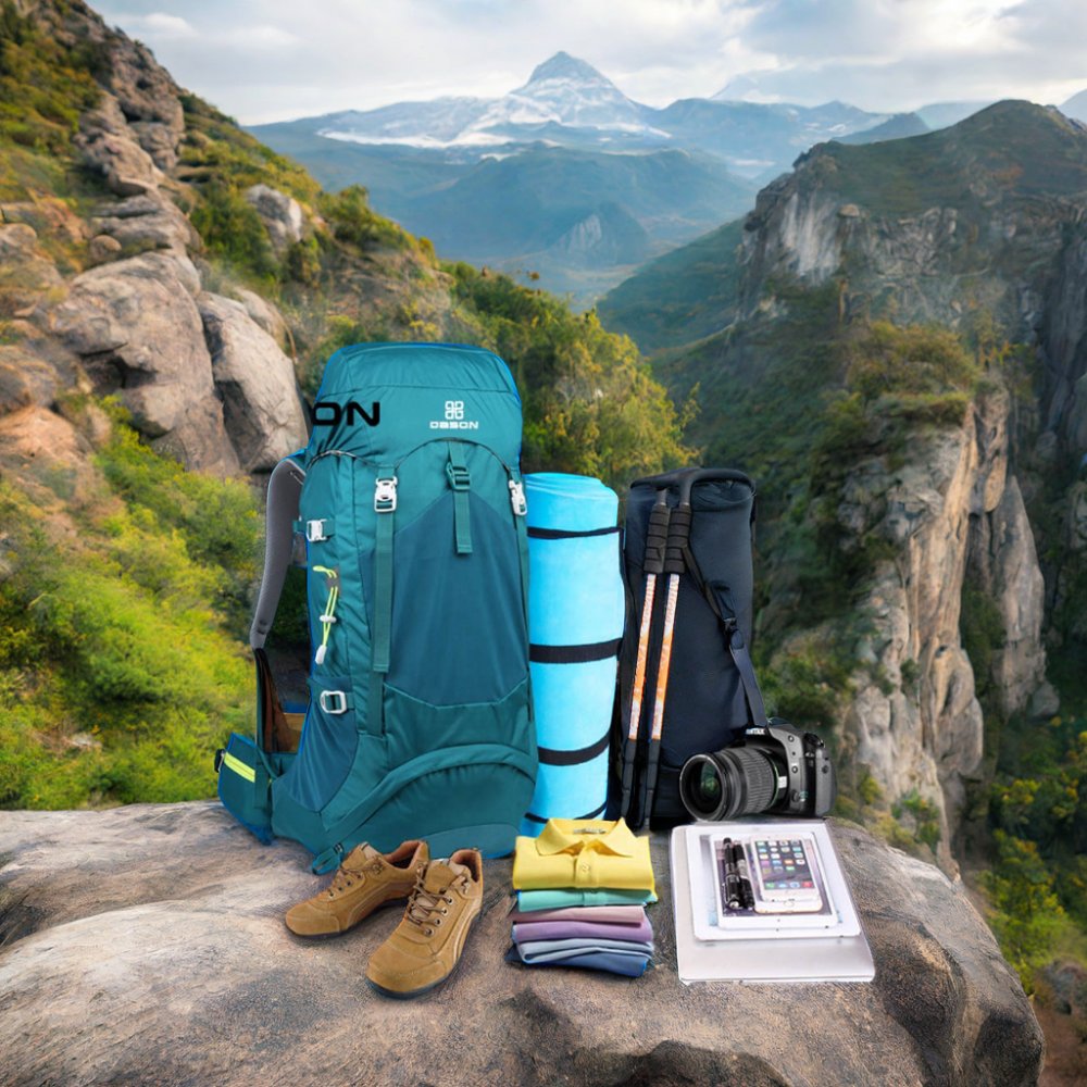 Custom 50L Outdoor Mountaineering Hiking Backpack with Laptop Compartment