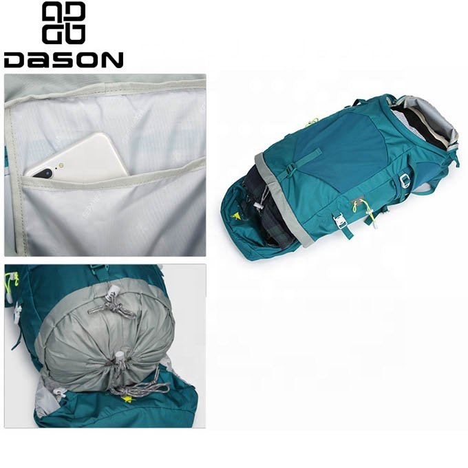Custom 50L Outdoor Mountaineering Hiking Backpack with Laptop Compartment