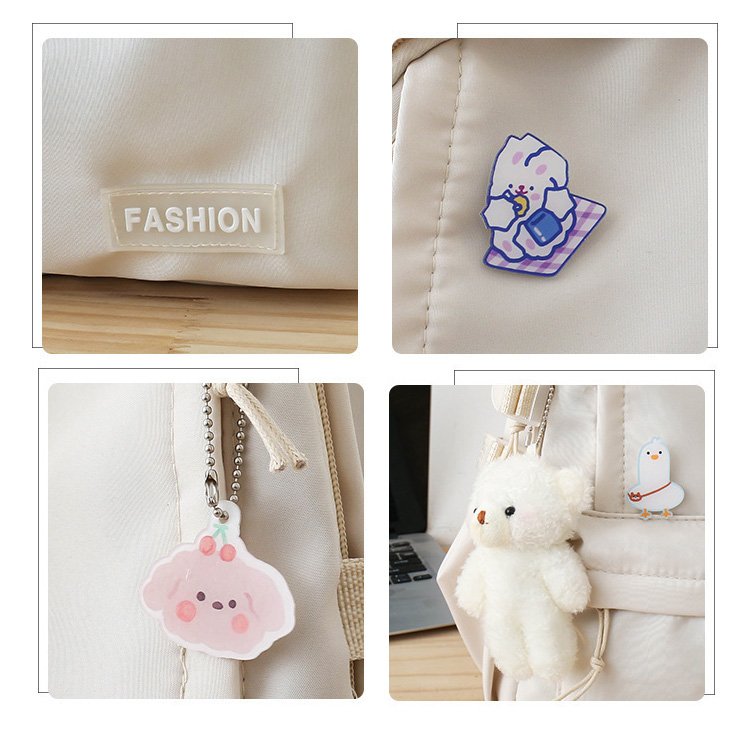 Hight Quality Fashion Cartoon ashion Schoolbag Student Custom Style Large Capacity Campus Backpack Bag university bags for girls