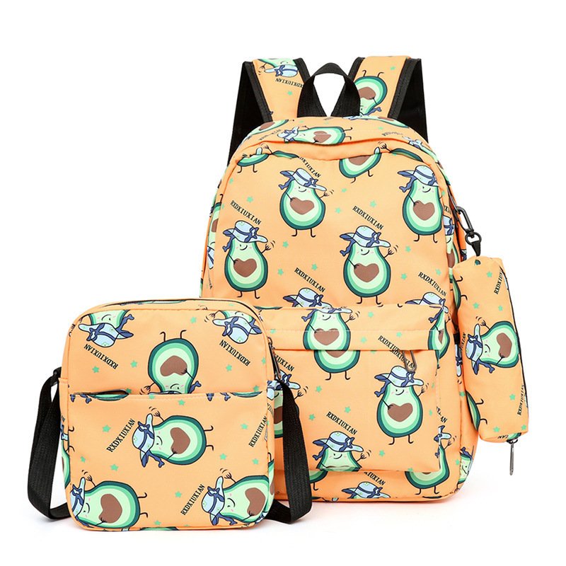 Women Travel Backpack Cheerleading Backpack Three Piece Set Laptop Backpacks Large Capacity Women's Schoolbags