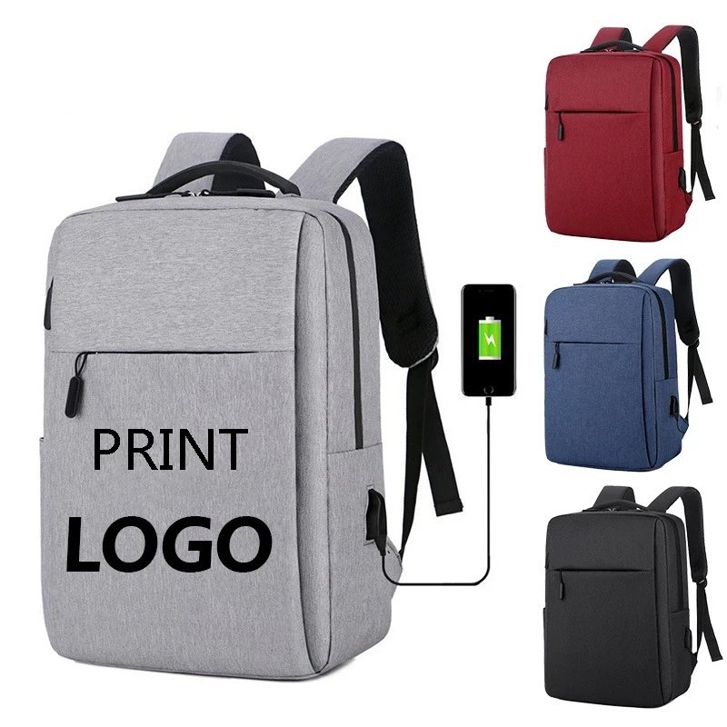 Classic Design Student School Bags Unisex Capacity Leather Office Computer Bag Nylon Anti Theft Custom Laptop Backpack