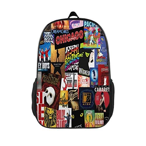 Education Alphabet School Bag Backpack College Bookbag Rainbow Letter Laptop Backpack Travel Hiking Camping Daypack for Students