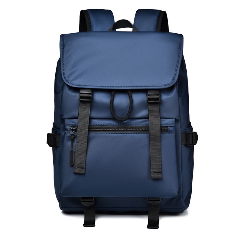 Large Capacity Leisure Vitality Backpack with Bag Cover Black Gray Blue for Outdoor Travel Hiking and Laptop Use