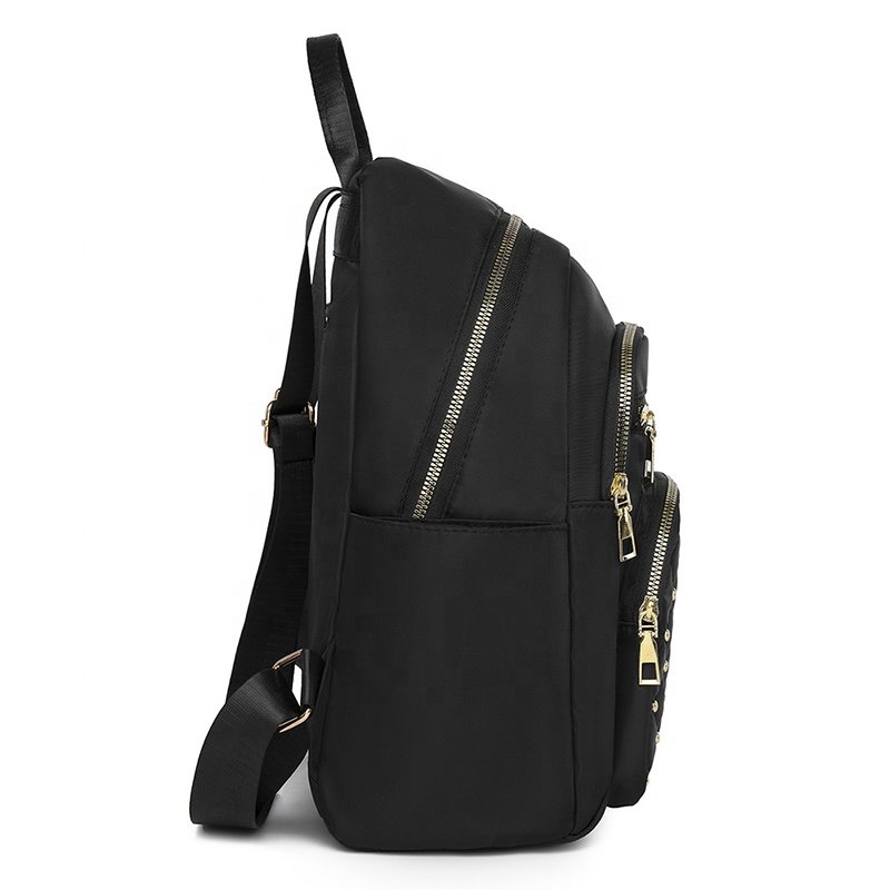 Quilted mens womens waterproof custom logo anti-theft smart travel laptop backpacks capacity school bags for teenager boys kids