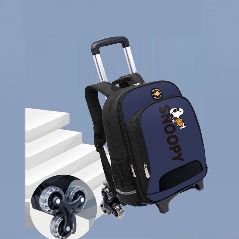 Customized Rolling Backpack for kids Adjustable Laptop Backpack with Wheels for Kids to School
