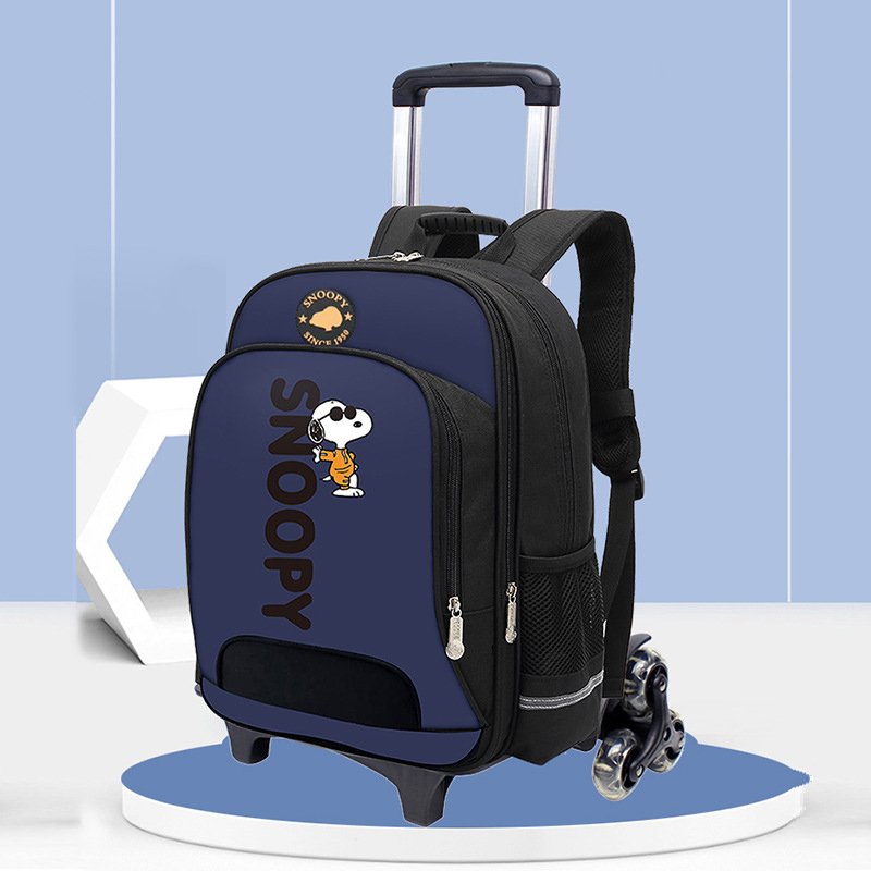 Customized Rolling Backpack for kids Adjustable Laptop Backpack with Wheels for Kids to School