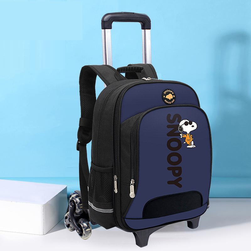 Customized Rolling Backpack for kids Adjustable Laptop Backpack with Wheels for Kids to School