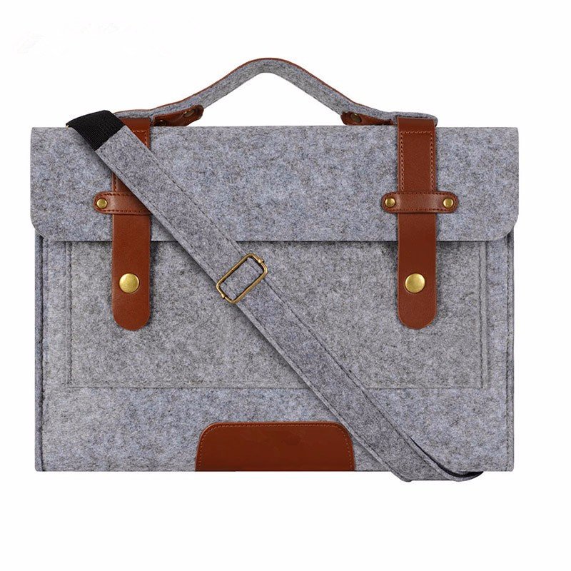 Men Women College School Felt Computer Bag Gifts Business Slim Durable Travel Custom Felt Laptop Backpacks Bag