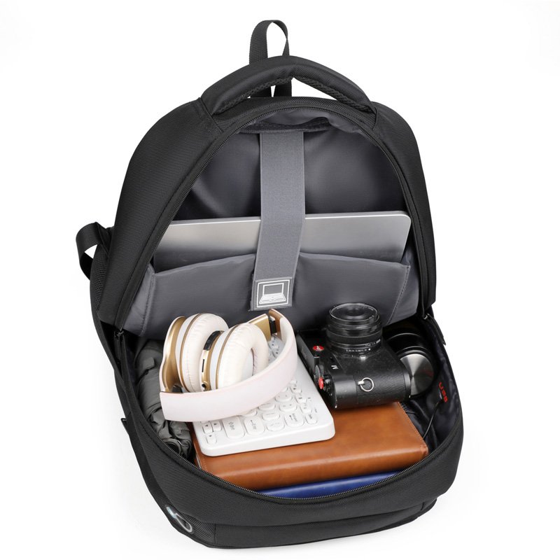 Remoid custom logo premium laptop backpack black 1680D nylon executive computer backpack with usb waterproof large mochila