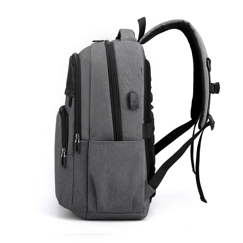 Custom laptop travel backpack bag with usb charging port waterproof wear-resistant office computer bag