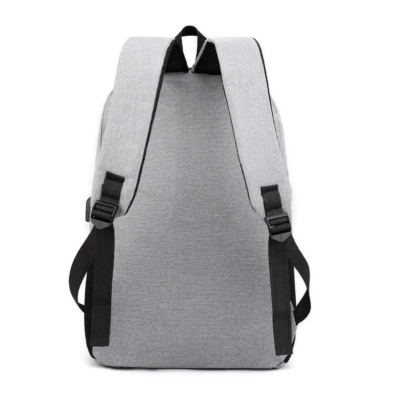 New business laptop backpack USB charging port large capacity backpack casual fashion three-piece set backpack