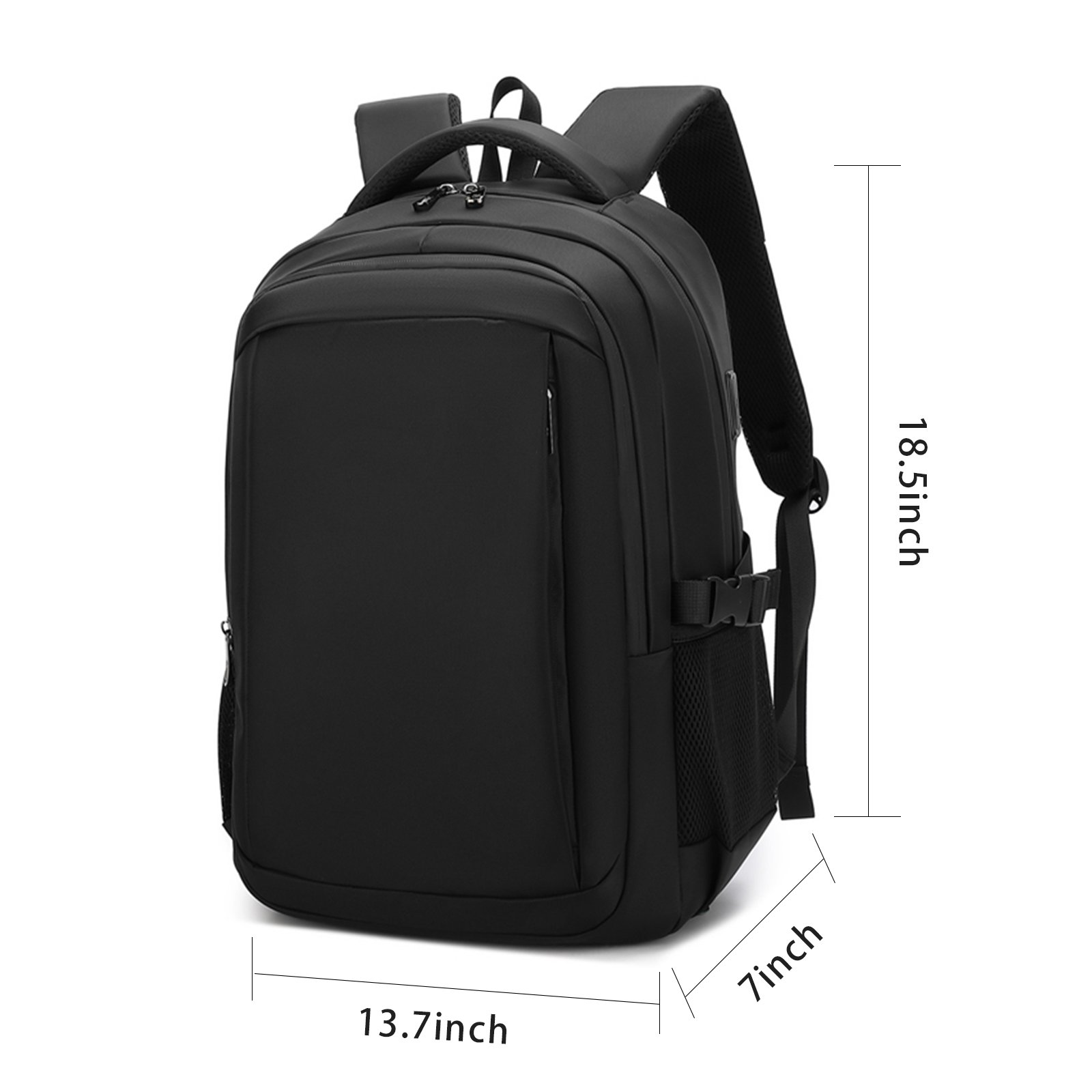 15.6inch Fashion Travel Bag Luggage Durable USB Port Business Computer Laptop Backpack Bags custom