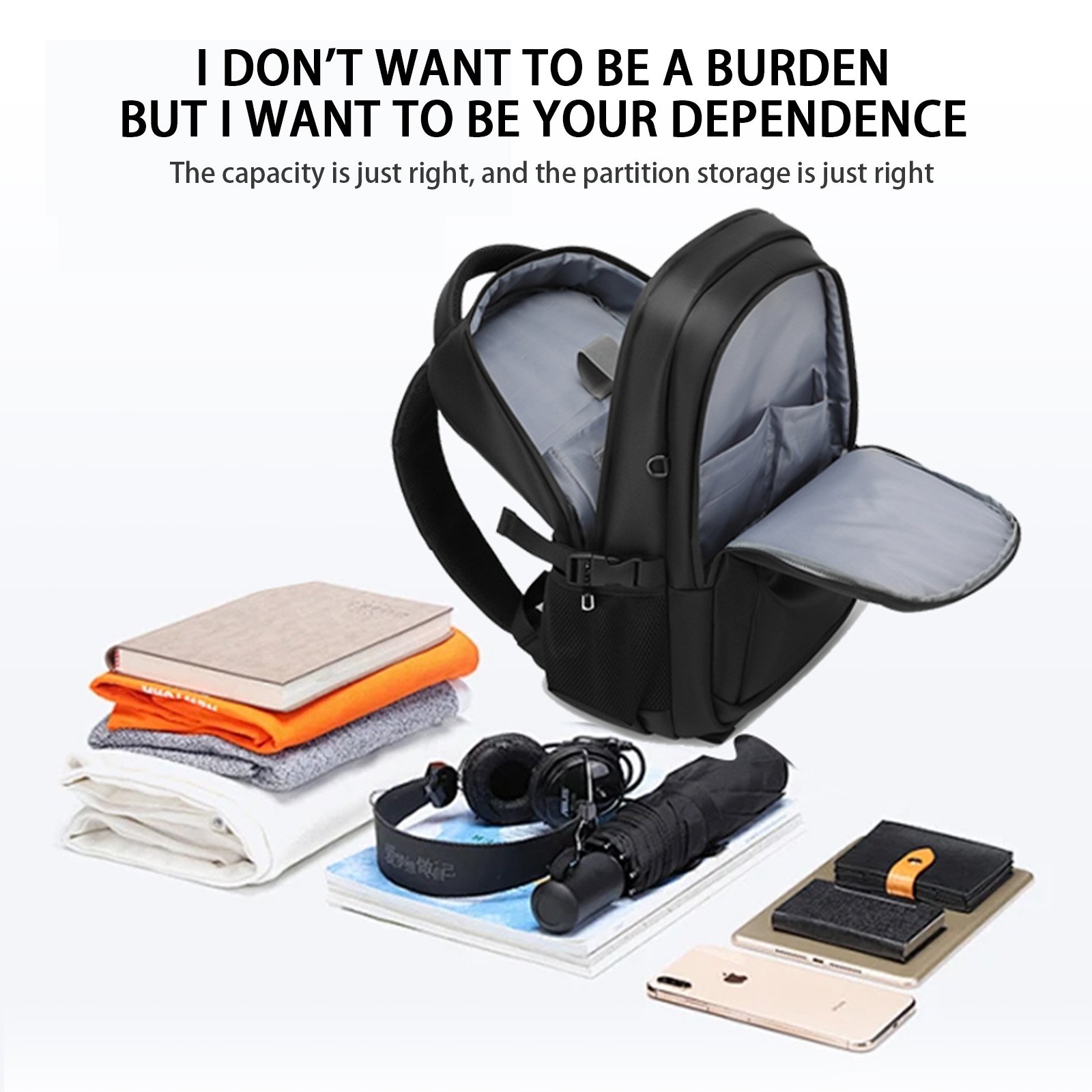 15.6inch Fashion Travel Bag Luggage Durable USB Port Business Computer Laptop Backpack Bags custom